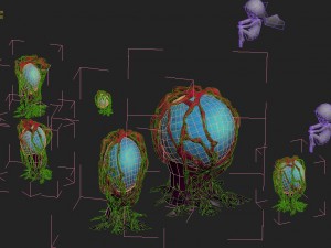 cartoon version - banshee fetus demon tree 01 3D-Modell