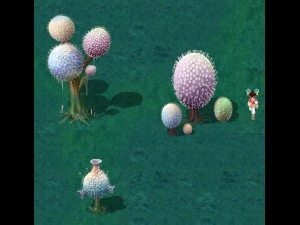 cartoon version - pompon spores 02 3D Model