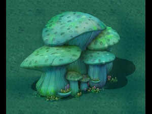 cartoon edition - ancient nu wa mushroom fossil 02 3D Models
