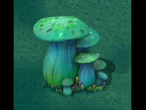 cartoon edition - ancient nu wa mushroom fossil 02 Modelo 3D