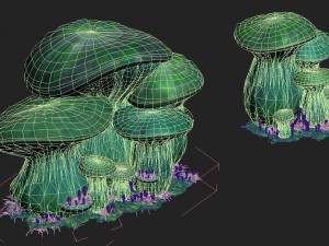 cartoon edition - ancient nu wa mushroom fossil 02 Modelo 3D