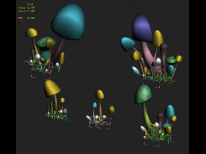 cartooneditie - oud nu wa paddenstoelfossiel 05 3D Model