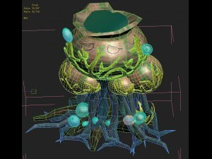 cartoon version - petrol spores 3D Model