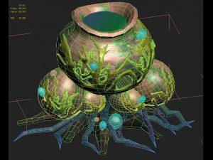 cartoon version - petrol spores 03 3D Model