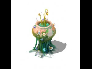 cartoon version - petrol spores 04 3D Model