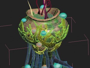 cartoon version - petrol spores 04 Model 3D