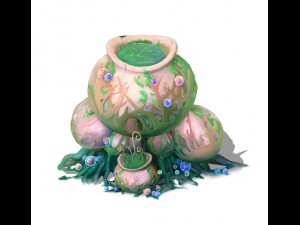 cartoon version - petrol spores 07 3D Model