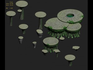 cartoon version - pool table Model 3D