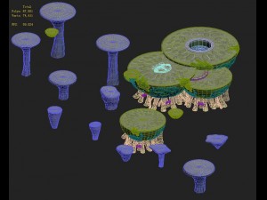 cartoon version - pool table Model 3D