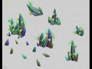 cartoon version - crystal fantasy flower 3Dモデル