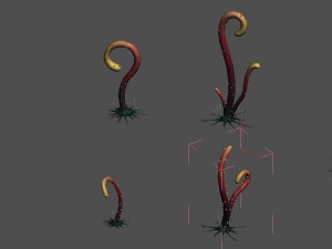 cartoon version - striped spore Modello 3D