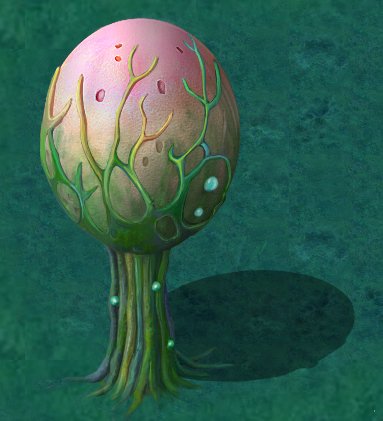 cartoon version - fine stripe spores 3D Model .c4d .max .obj .3ds .fbx .stl .blend 
