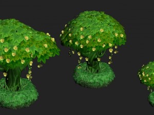 cartoon edition - fairy tree Model 3D