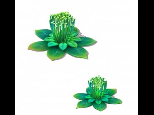 cartoon edition - fairy dandelion 3D Model