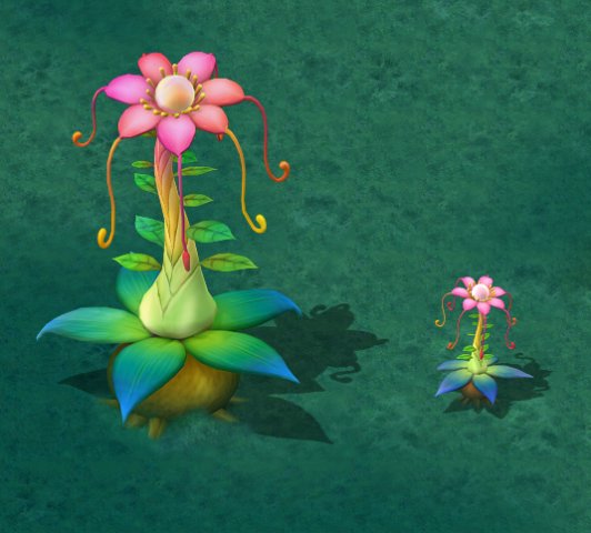 cartoon version - prophet magic flower 3D 모델 .c4d .max .obj .3ds .fbx .stl .blend 