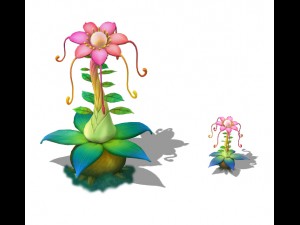 cartoon version - prophet magic flower 3D 모델