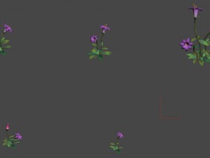 cartoon version - small flower bark forest 3Dモデル