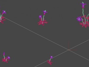 cartoon version - small flower bark forest 3Dモデル