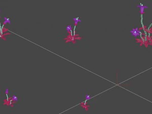 cartoon version - small flower bark forest 3D Model