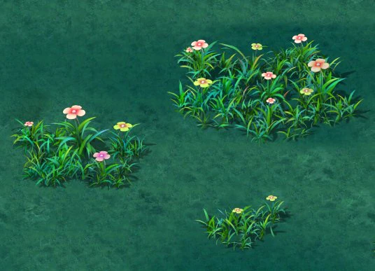 cartoon version - small wildflower surface 3D Model .c4d .max .obj .3ds .fbx .stl .blend 