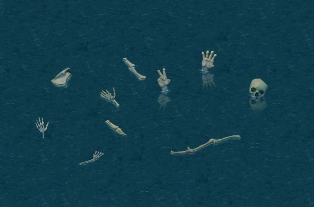 cartoon version - swamp skull 3D 模型 .c4d .max .obj .3ds .fbx .stl .blend 