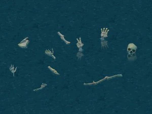 cartoon version - swamp skull 3D Model