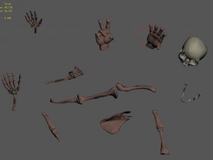 cartoon version - swamp skull 3D 模型
