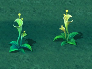 cartoon version - plant mysterious light Model 3D