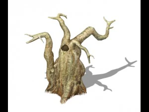 cartoon version - grudge bag tree 3D Model