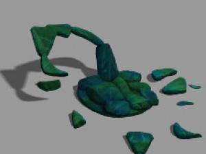 magic territory - flower Modello 3D