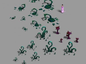 magic territory - flower Modello 3D