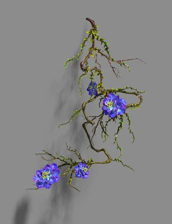 strange - flower 1 3D Model .c4d .max .obj .3ds .fbx .stl .blend 