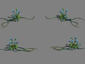 strange - flower 2 Modèle 3D