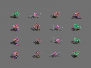 exotic - flower 3 Model 3D