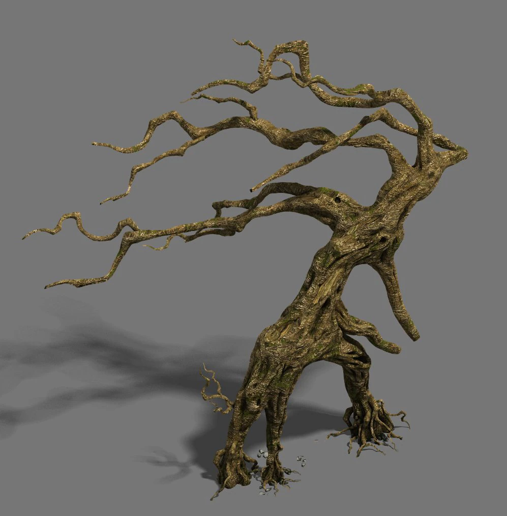 strange - dead tree 3D Model .c4d .max .obj .3ds .fbx .stl .blend 