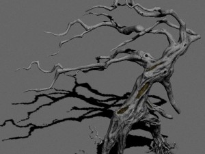 strange - dead tree 3D-Modell