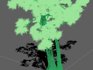 strange - pine 02 3D Model