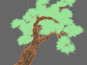 strange - pine 03 3D Model