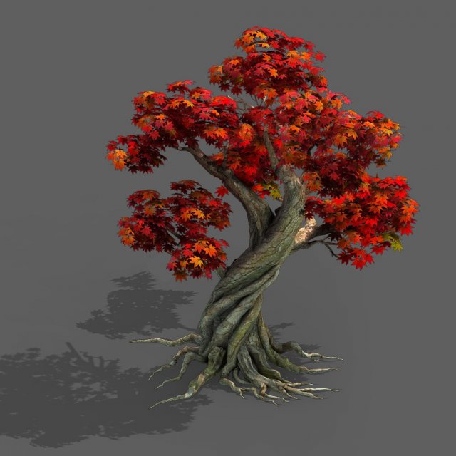 forest - maple 10 3D 模型 .c4d .max .obj .3ds .fbx .stl .blend