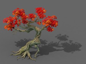 forest - maple tree 12 3D Модель
