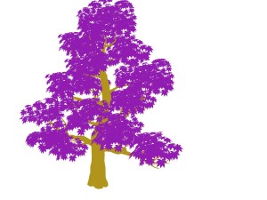 forest - maple tree 13 Model 3D