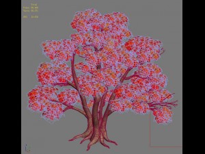 forest - maple trees 16 3D मॉडल