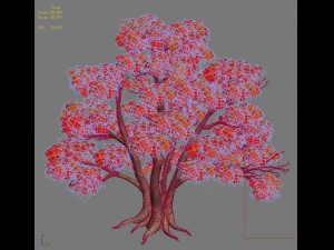 forest - maple trees 16 3D Model