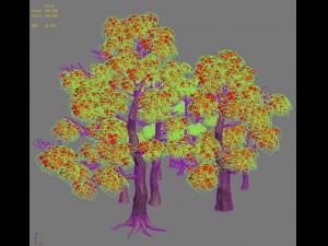 forest - maple trees 17 3D Model