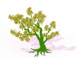 forest - peach blossom tree 02 3D Model