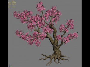 forest - peach blossom tree 02 Modelo 3D