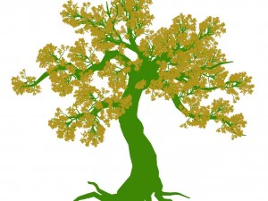forest - peach blossom tree 04 3D Model