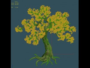 forest - peach blossom tree 04 Model 3D