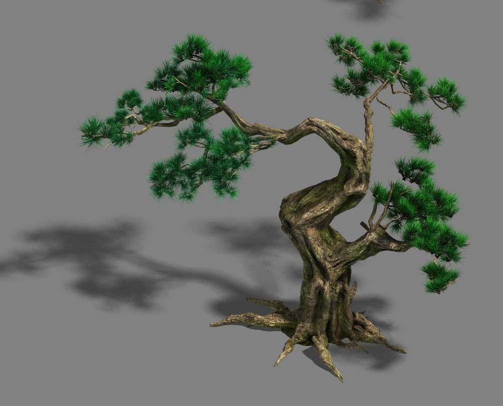 forest - pine 12 3D Model .c4d .max .obj .3ds .fbx .stl .blend 