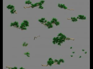forest - pine 12 3D Model